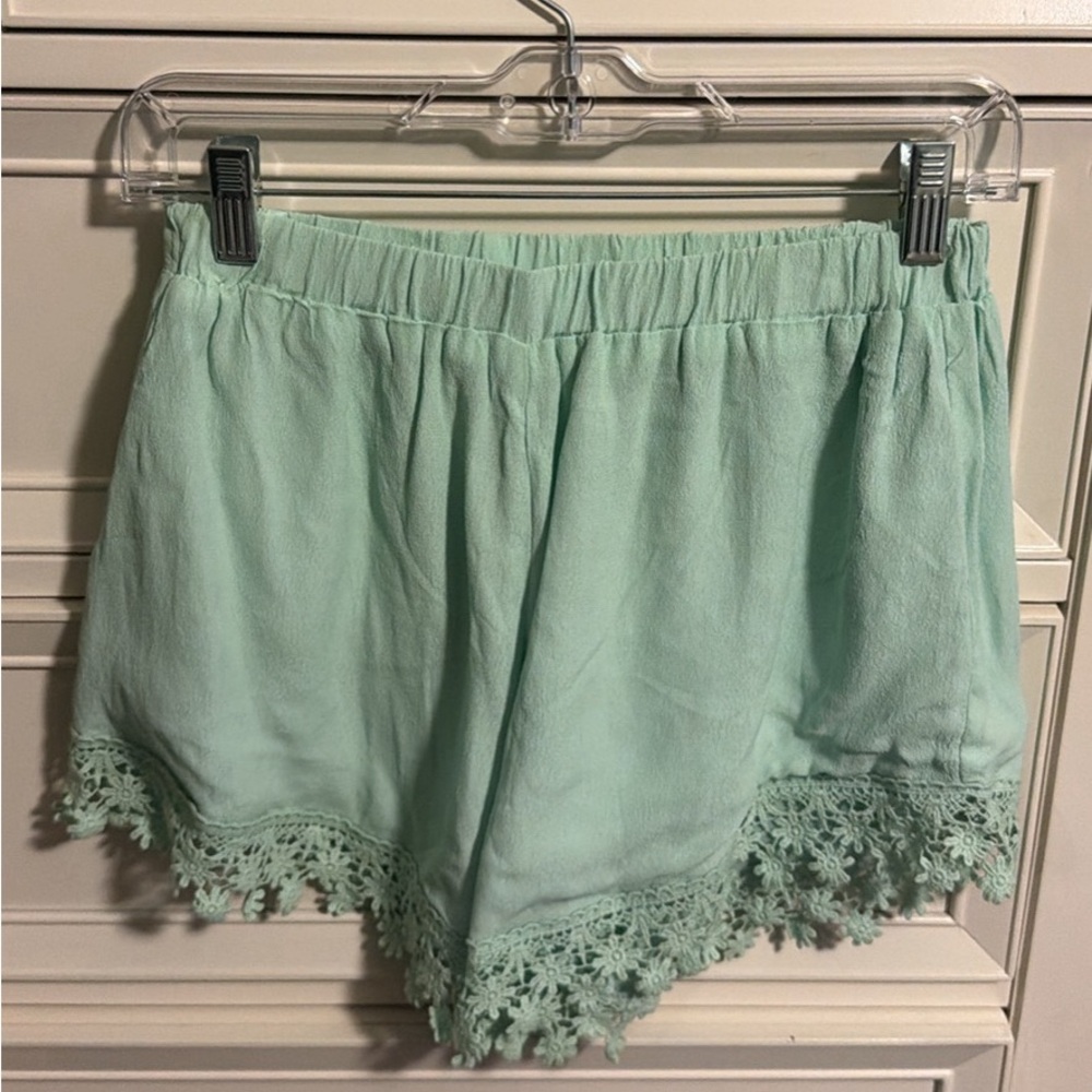 The Hanger Mint Green Lounge Shorts
